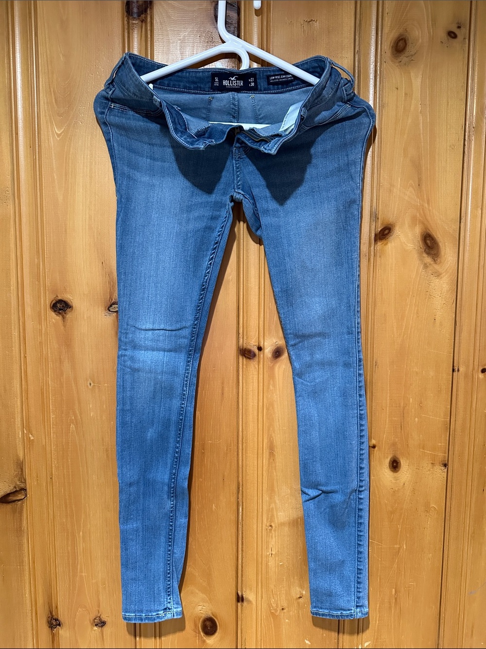 Hollister Women's Slim Stretch Skinny Jeans in Denim Blue